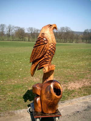 Adler mit Pflanzk�bel - Eiche 03