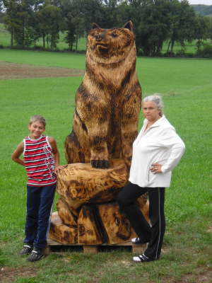 Grizzlybrin auf Stein 02